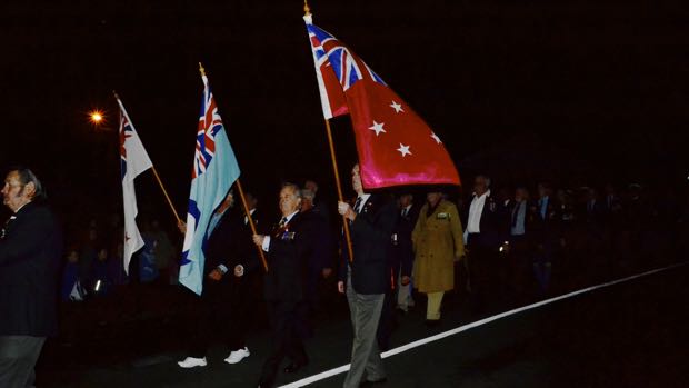 The flags